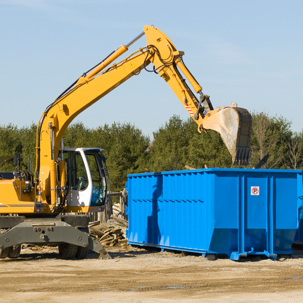 can i choose the location where the residential dumpster will be placed in Mannington New Jersey